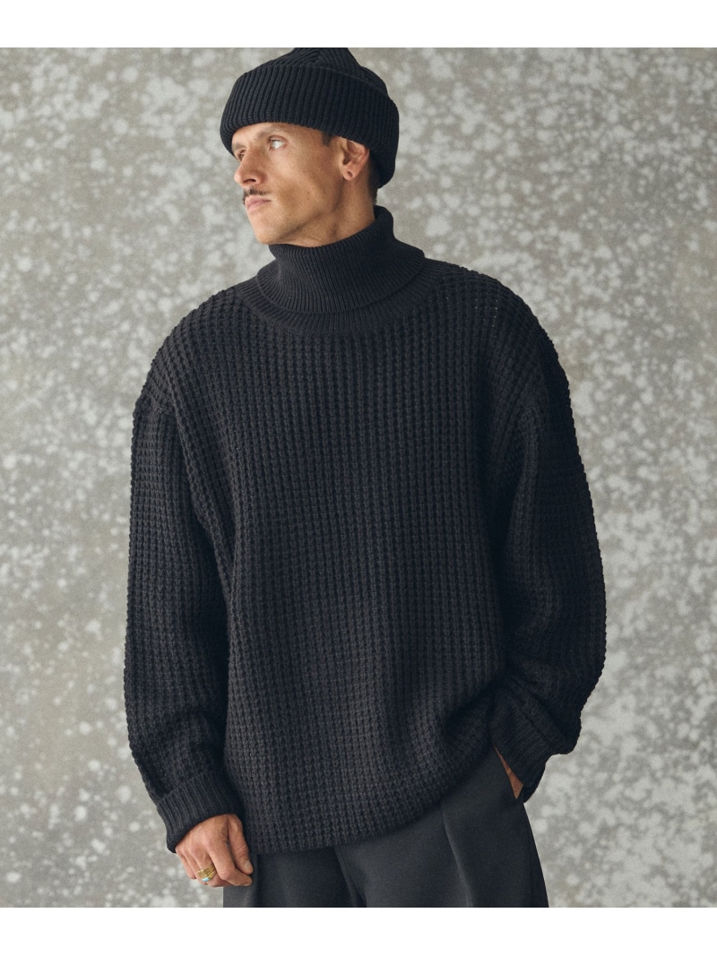 THEOREM mn3193- Laidback TN Sweater タートルネックセーター カンビオ トップス ニット グレー ブラック イエロー【送料無料】