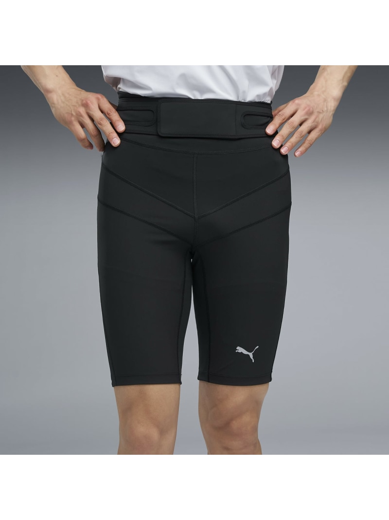 PUMA メンズ ランニング スピード ハーフタイツ 骨盤ベルト付 SPEED HALF TIGHTS プーマ パンツ その他のパンツ ブラック【送料無料】