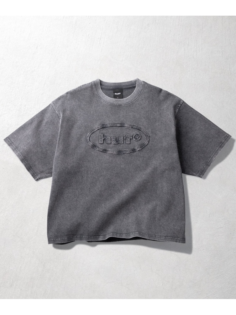 HUF 89 OVAL CREW / HUF ティーシャツ ハフ トップス カットソー・ティーシャツ 青碧 黒いこと 赤いこと【貨物輸送無料】