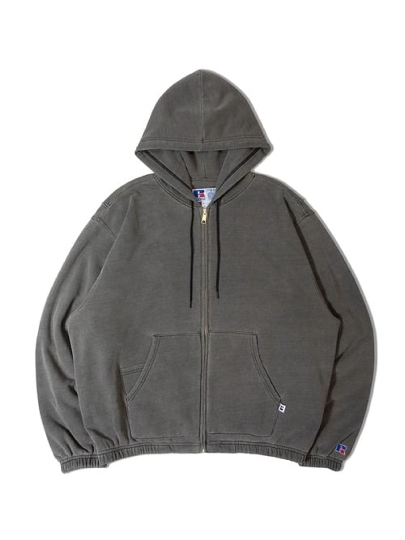 SELECT BRANDS RUSSELL/ラッセル DENIM SWEAT ZIP-UP HOODIE(MENS) ジャックローズ トップス スウェット・トレーナー ブルー ブラック【送料無料】