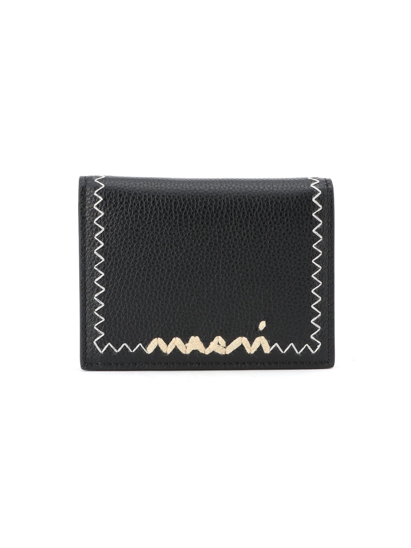 MARNI シンボルロゴ バイフォールド ウォレット マルニ 財布・ポーチ・ケース 財布 グリーン ブラック【送料無料】 52,140円