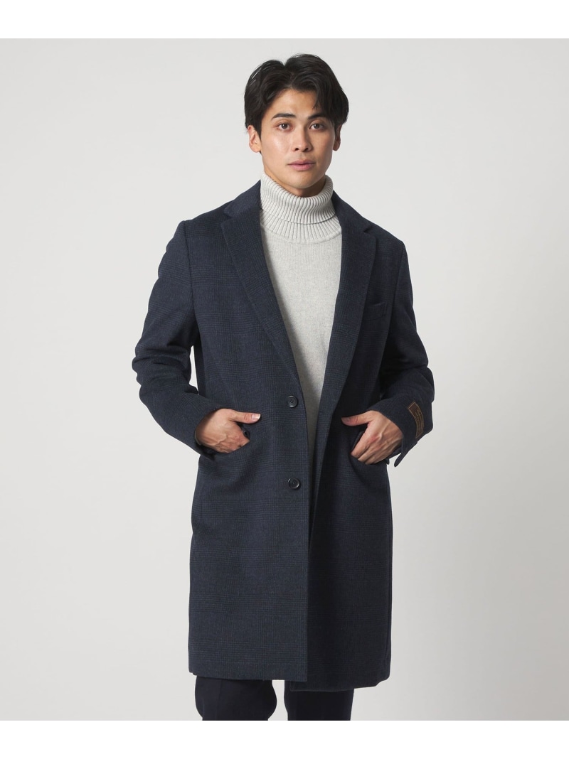 【SALE／30%OFF】a day in the life カシミヤブレンド ビーバー チェックチェスターコート＜A DAY IN THE LIFE＞ ユナイテッドアローズ アウトレット ジャケット・アウター チェスターコート【RBA_E】【送料無料】