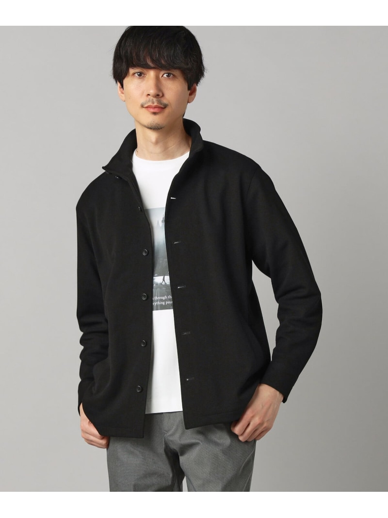 COMME CA MEN 和紙カノコ スタンドカラーブルゾン コムサメン ジャケット・アウター ブルゾン・ジャンパー ネイビー ブラック【送料無料】 27,170円