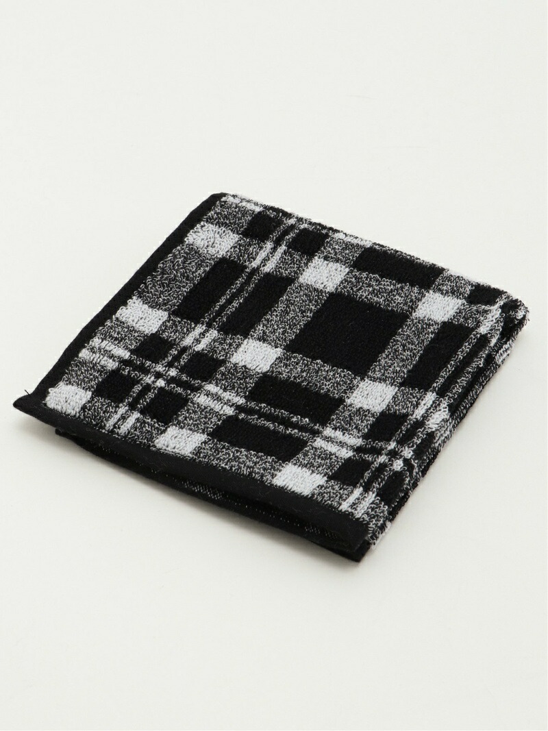 【楽天市場】m.f.editorial タオルハンカチ チェック タカキュー ファッション雑貨 ハンカチ・ハンドタオル ブラック ブルー