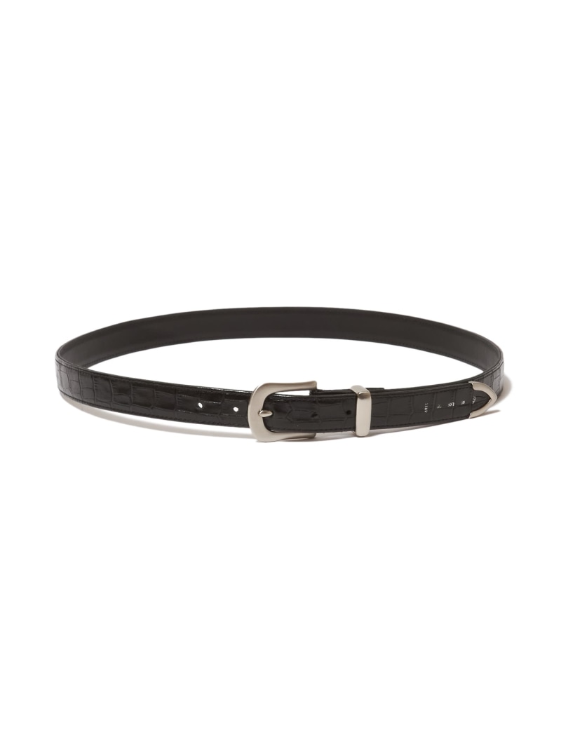 THE CRIMIE LEATHER BELT 庭園 流行り物雑貨 胴締め 黒いこと【貨物輸送無料】