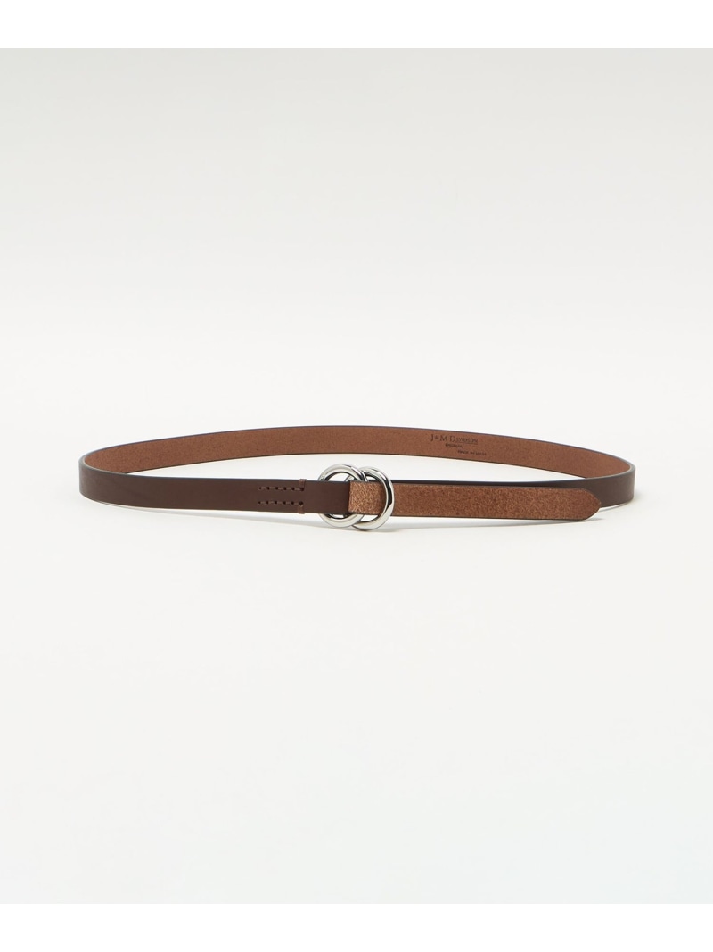UNITED ARROWS ＜J\u0026M DAVIDSON＞ RING BELT 20MM/輪っか胴締め ユナイテッドアローズ 流行り物雑貨 胴締め 赤銅色 黒いこと【貨物輸送無料】
