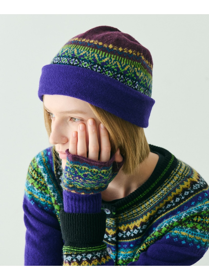 楽天市場】FAKE AS FLOWERS FAF | HOUNDSTOOTH MOHAIR BEANIE (PINK