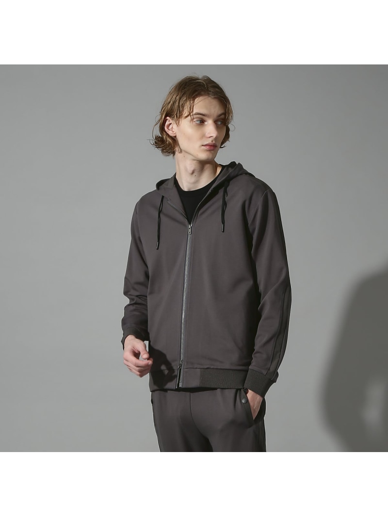 【SALE/20%OFF】5351POUR LES HOMMES 【セットアップ対応】ポンチZIP パーカー ゴーサンゴーイチプールオム トップス パーカー・フーディー グレー ブラック【RBA_E】【送料無料】| Fashion Men