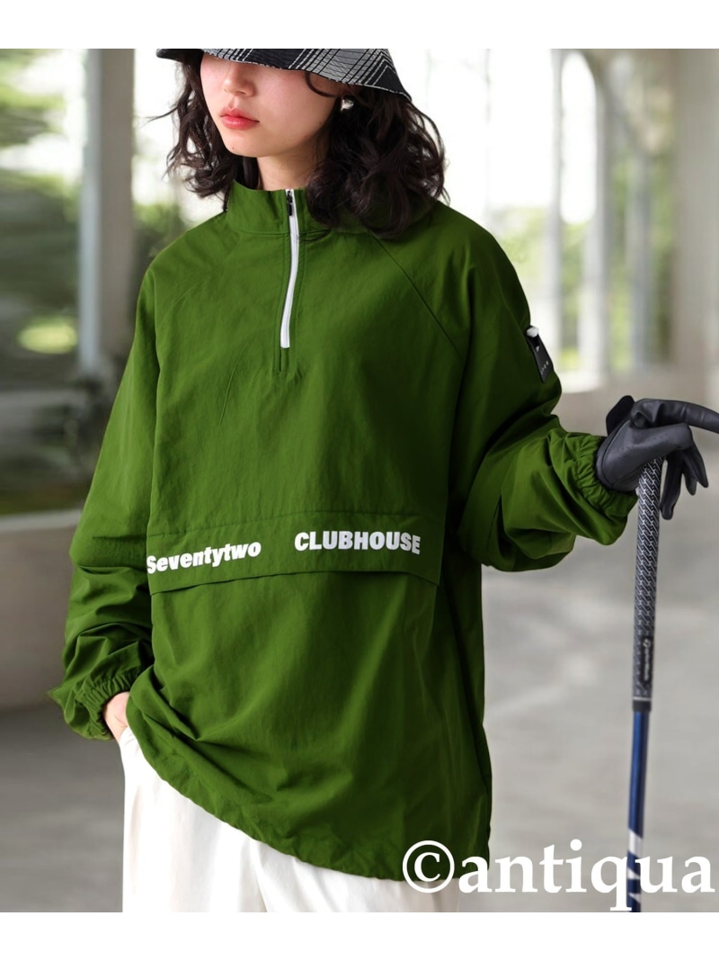 antiqua [antiqua][STCH]スタンドネック 2WAY トップス レディース メンズ ZST-00136 アンティカ トップス カットソー・Tシャツ ブラック カーキグリーン ブルー【送料無料】｜ Fashion Men