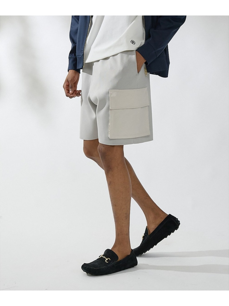 DESIGNWORKS 【セットアップ対応】ドッキングニットショーツ デザインワークス パンツ その他のパンツ ブラック【送料無料】｜ Fashion Men