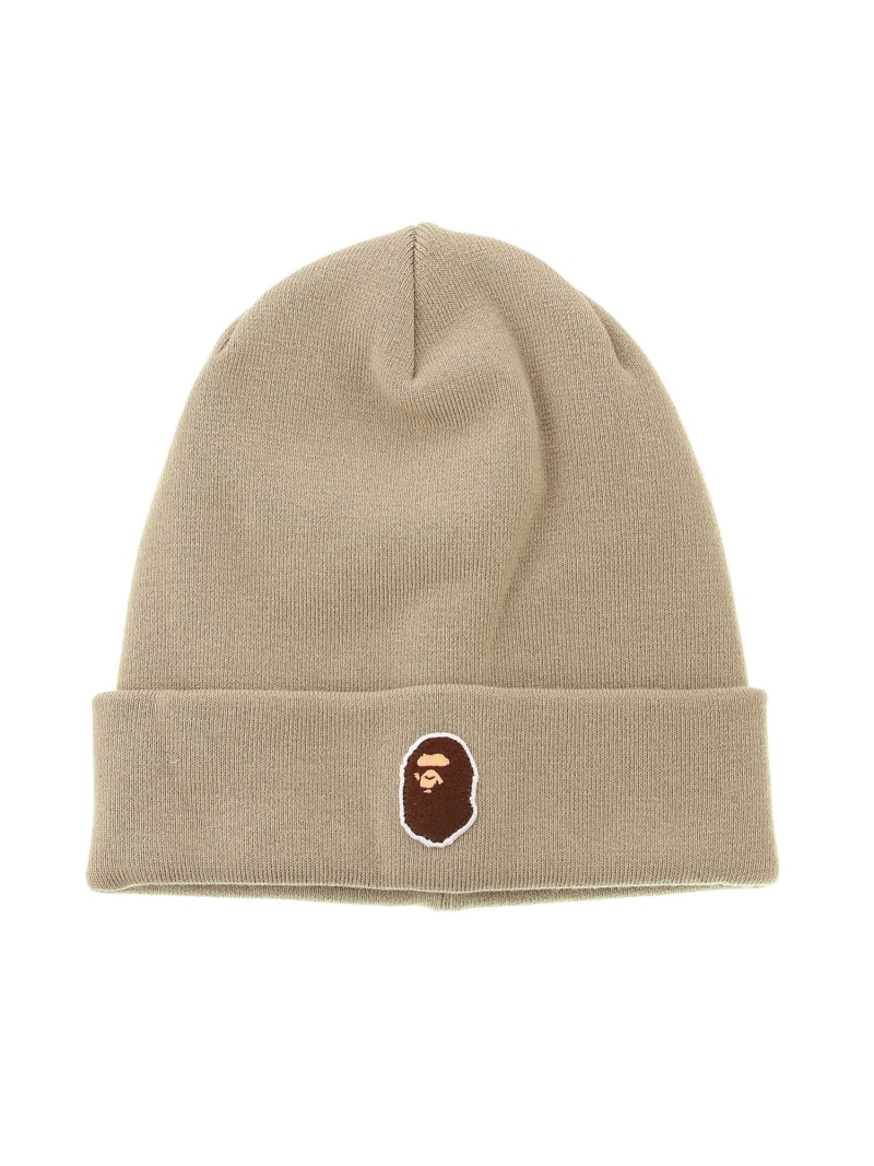 新品未使用　A BATHING APE ベージュニット帽 AAPE BY A BATHING APE ニット帽 ニットキャップ MAIN KNIT CAP