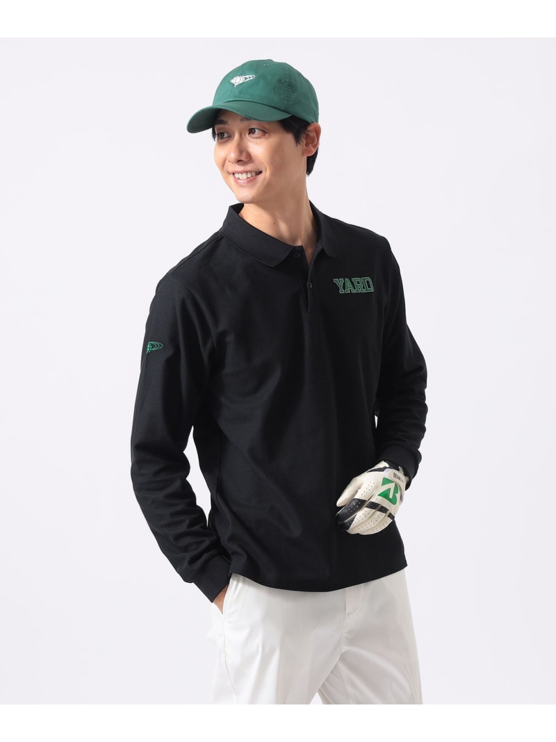 【SALE／30%OFF】BEAMS GOLF ORANGE LABEL ORANGE LABEL / YARD 鹿の子 ロング捩り スポーツシャツ ビームス ゴルフ トップス スポーツシャツ 黒いこと 白いこと【RBA_E】【貨物輸送無料】