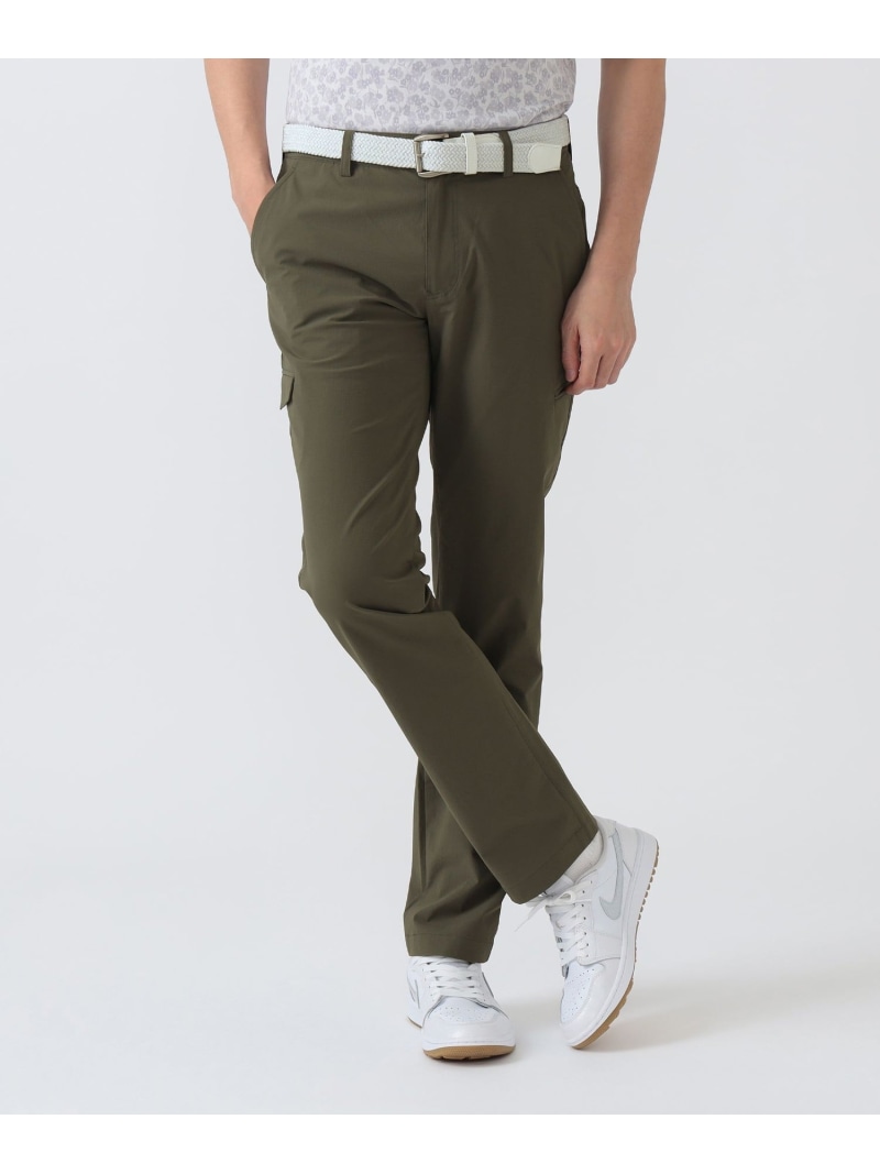 BEAMS GOLF PURPLE LABEL PURPLE LABEL / コーデュラ(R)ナイロン ストレッチ カーゴ パンツ(撥水) ビームス ゴルフ パンツ その他のパンツ グリーン ベージュ【送料無料】