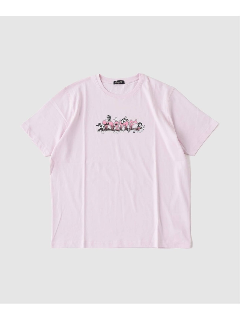 JOURNAL STANDARD DIME / ダイム KIDS T-SHIRT ジャーナル スタンダード トップス カットソー・Tシャツ ブラック ピンク【送料無料】