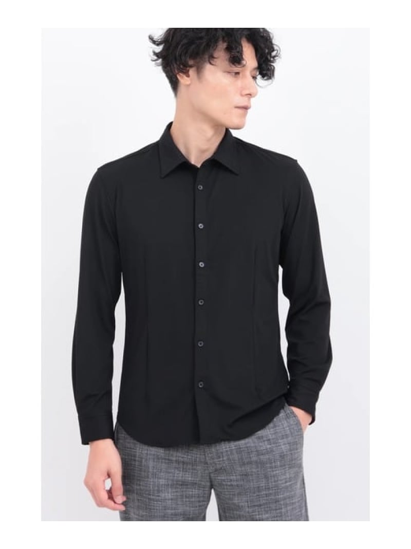 【SALE／30%OFF】TORNADO MART ZERO by TORNADO MART∴メアンドロスJQジャージーストレッチシャツ トルネードマート トップス プルオーバー・トップ 黒いこと 白いこと 薄墨色【RBA_E】【貨物輸送無料】