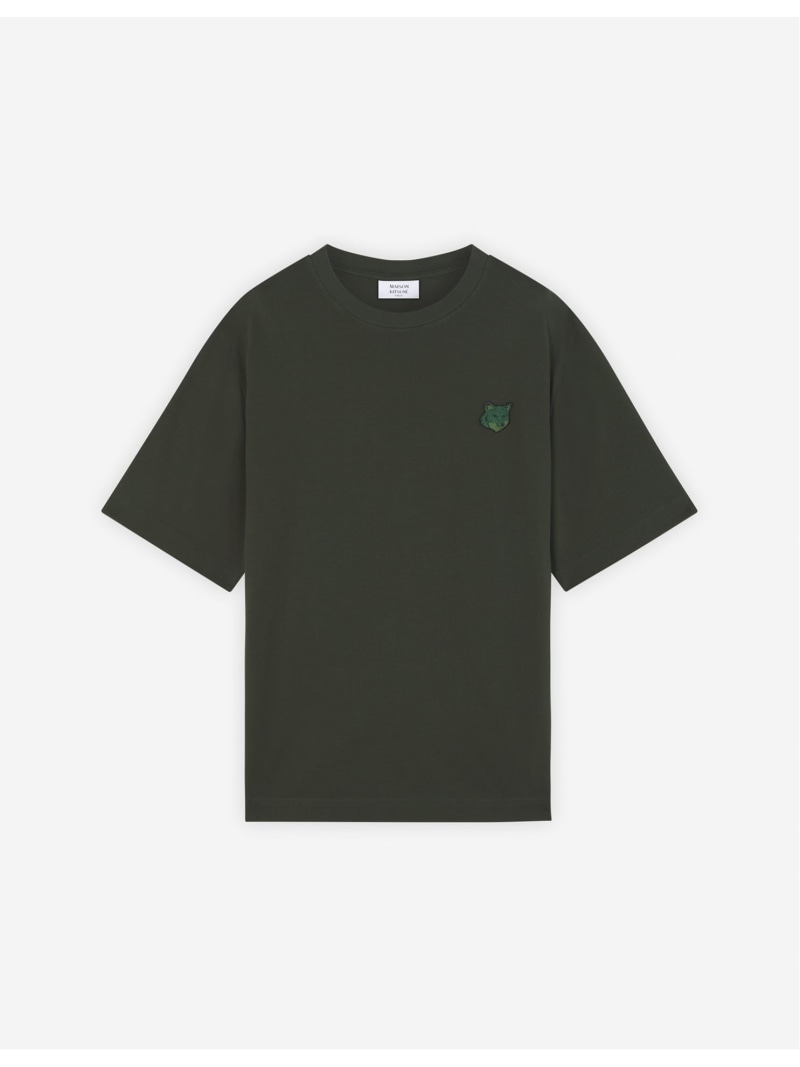 【SALE／30%OFF】Maison Kitsune 【公式】Maison Kitsune TONAL FOX HEAD PATCH OVERSIZE TEE SHIRT メゾン キツネ アーカイブス トップス カットソー・Tシャツ ブラウン グリーン【RBA_E】【送料無料】 11,550円