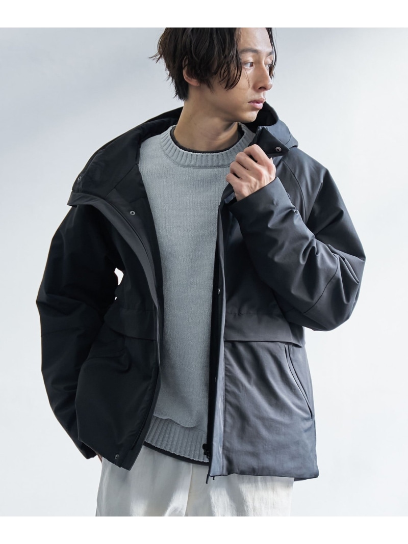 【SALE／30%OFF】coen ヒートシェルターフードブルゾン【保温性,撥水溶性,帯電押しとどめる(裏出どころ)】 コーエン ジャケット・アウター 余分の物のジャケット・アウター 黒いこと 薄墨色【RBA_E】【貨物輸送無料】