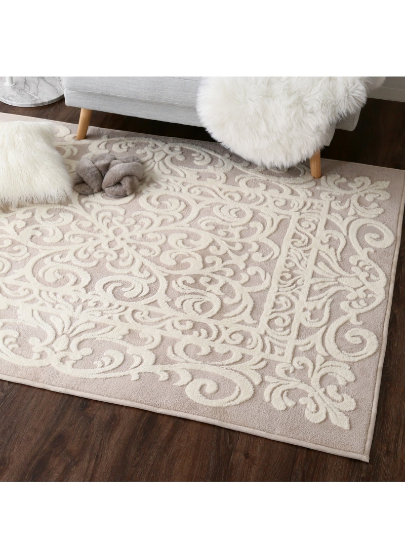 期間限定価格francfranc カーペット 200x140 楽天市場】ラフィーネ ラグ M アイボリー ピンク【幅200cm×奥行