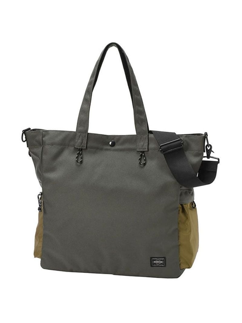 PORTER ハイプ 2WAYトートバッグ ボーイ 御徒面子 トートバッグ 黒いこと 白いこと 薄墨色【貨物輸送無料】