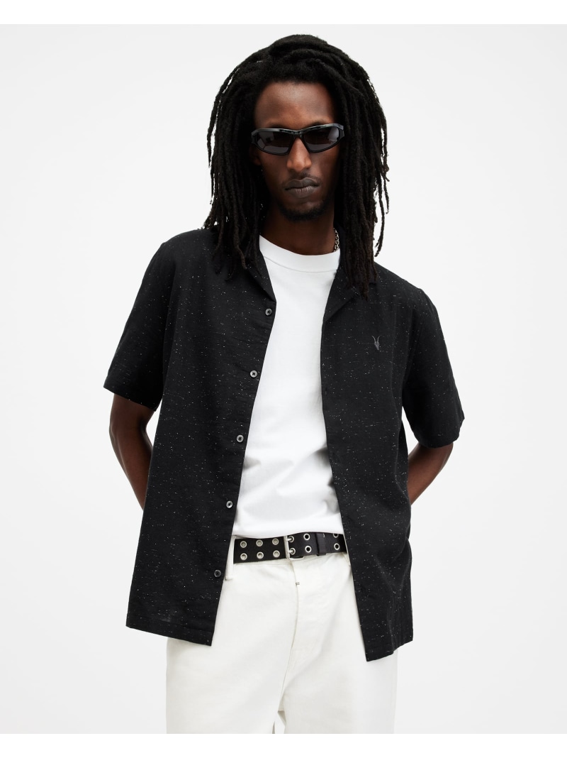 【SALE／40%OFF】ALLSAINTS (M)BRYANT SS SHIRT オールセインツ トップス シャツ・ブラウス ブラック【RBA_E】【送料無料】