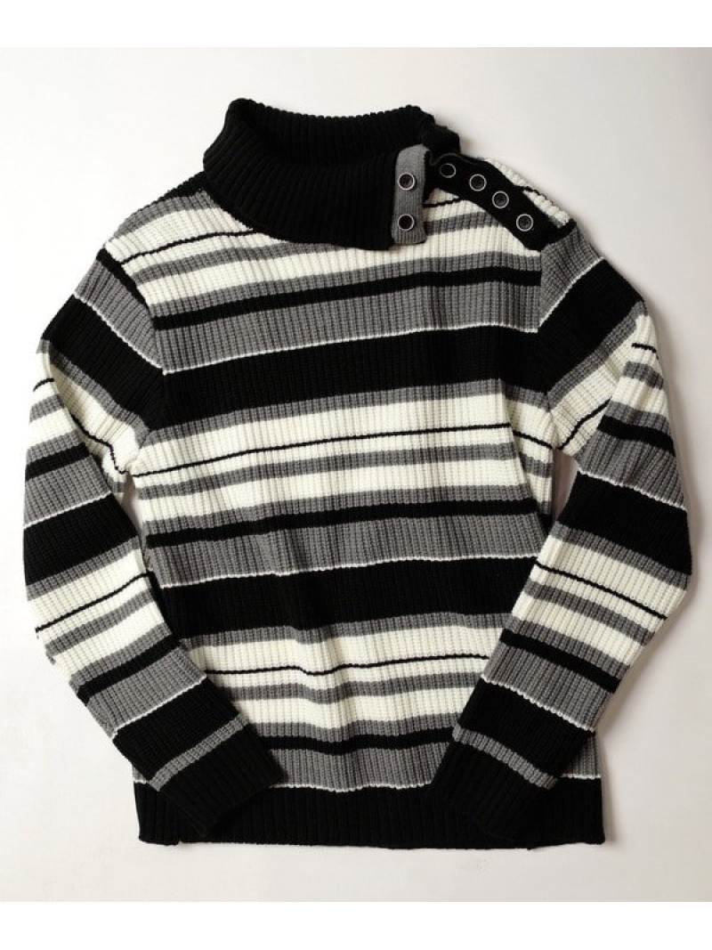 Union Station ドクターネックボーダーニット メンズ