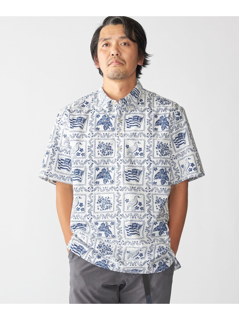SHIPS MEN 【SHIPS別注】Reyn Spooner: ラハイナ セーラー プルオーバーシャツ シップス トップス シャツ・ブラウス ネイビー ホワイト【送料無料】