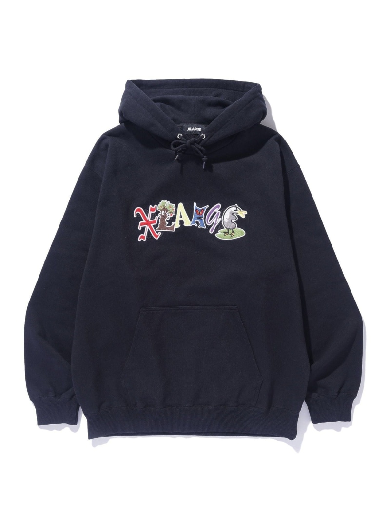 【SALE／30%OFF】XLARGE PERSONALS HOODED SWEATSHIRT エクストララージ トップス スウェット・トレーナー グレー ブラック イエロー【RBA_E】【送料無料】