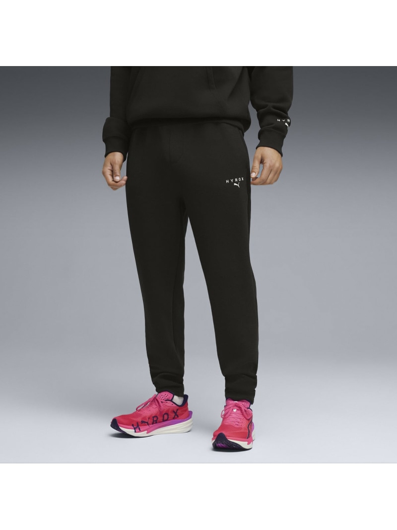 PUMA メンズ トレーニング PUMA x HYROX クラウドスパン エレベーテッド パンツ M PUMA X HYROX CLOUDSPUN PNT プーマ パンツ ジャージ・スウェットパンツ ブラック【送料無料】