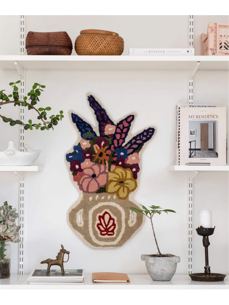 JOURNAL STANDARD FURNITURE 【BONGUSTA】 FLOWER VASE RUG 引っ敷き ジャーナルスタンダードファニチャー 室内装飾・やって行く雑貨 カーペット・ラグ・マット【貨物輸送無料】