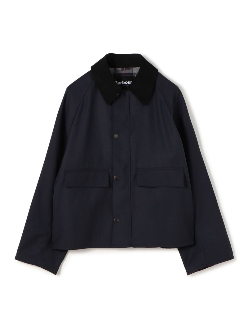 TOMORROWLAND MEN 【別注】Barbour Spey ウール ブルゾン トゥモローランド ジャケット・アウター ブルゾン・ジャンパー ネイビー【送料無料】