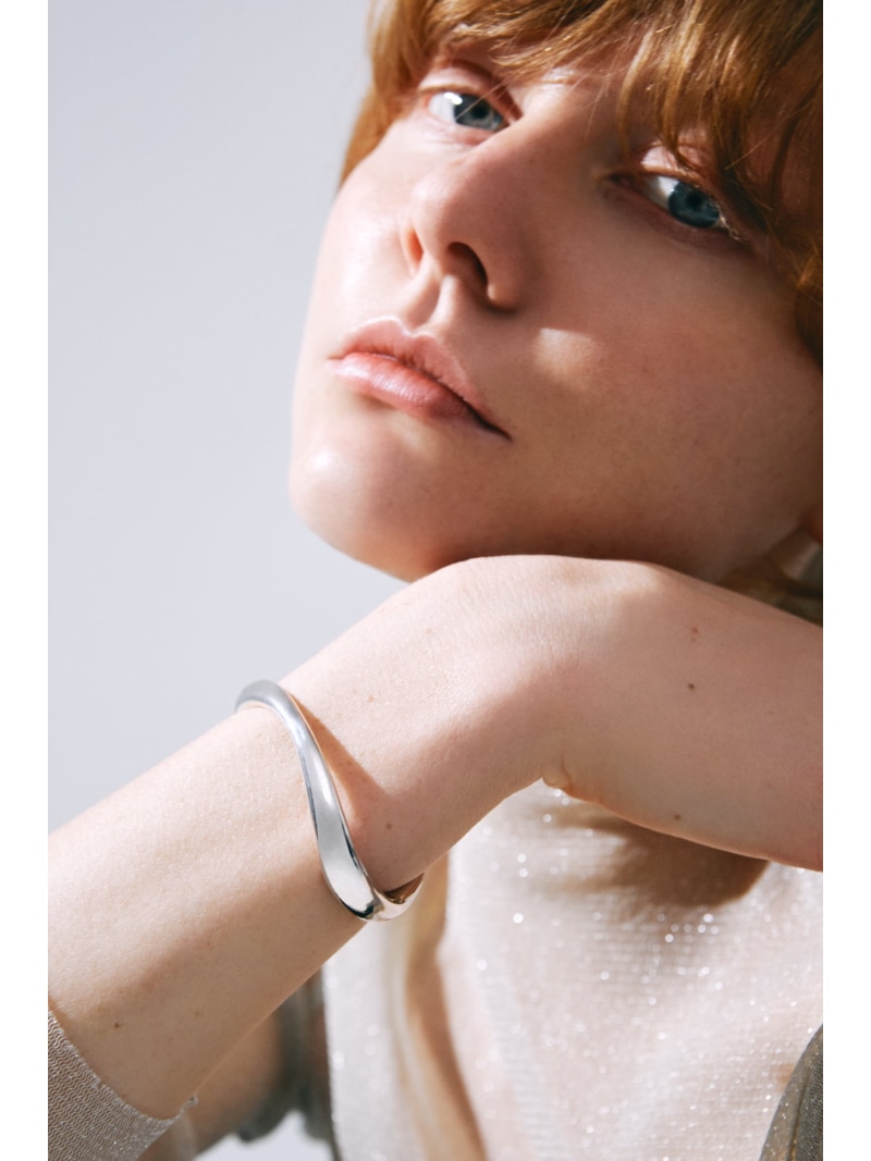 quip queint quip queint/curvy bangle フォブ アクセサリー・腕時計 ブレスレット・バングル シルバー【送料無料】