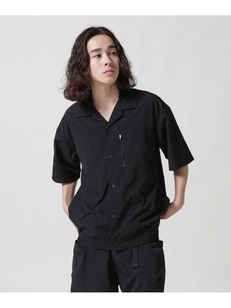 【SALE／50%OFF】BEAVER Jagged Edge Mountain Gear 別注 S/S SHIRT ビーバー トップス シャツ・ブラウス ブラウン ブラック【RBA_E】【送料無料】