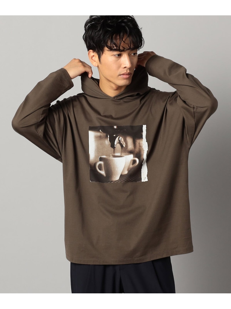 【SALE／40%OFF】β MEN 【β MEN】【coffee break】プリントプルオーバー【COMME CA MEN】 コムサメン トップス カットソー・Tシャツ ブラウン【RBA_E】【送料無料】