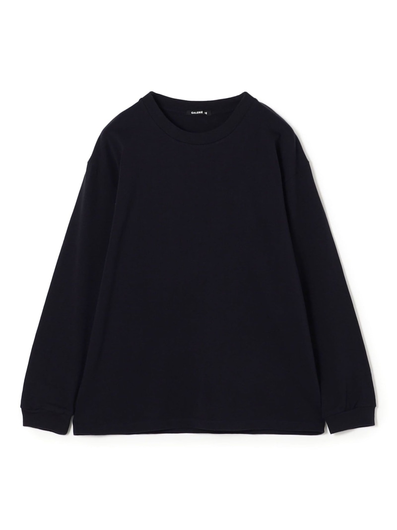 GALERIE VIE コットン吊り天竺 ロングスリーブプルオーバー トゥモローランド トップス カットソー・Tシャツ ホワイト ブラック ネイビー【送料無料】
