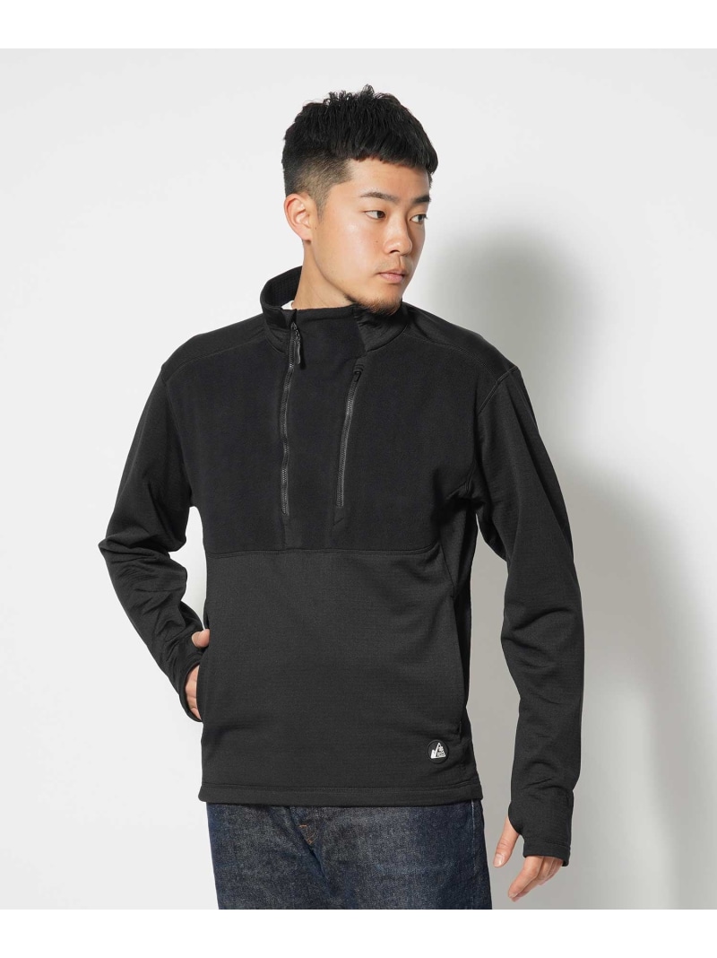 【SALE／60%OFF】Snow Peak Hybrid Fleece Pullover スノーピーク ジャケット・アウター その他のジャケット・アウター ベージュ ブラック【RBA_E】【送料無料】