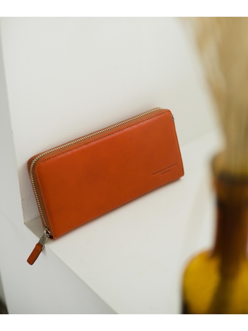 KATHARINE HAMNETT LONDON KATHARINE HAMNETT LONDON｜MINERAL ラウンドファスナーロングウォレット リバースプロジェクトストア 財布・ポーチ・ケース 財布 ブラック オレンジ グリーン【送料無料】 19,800円
