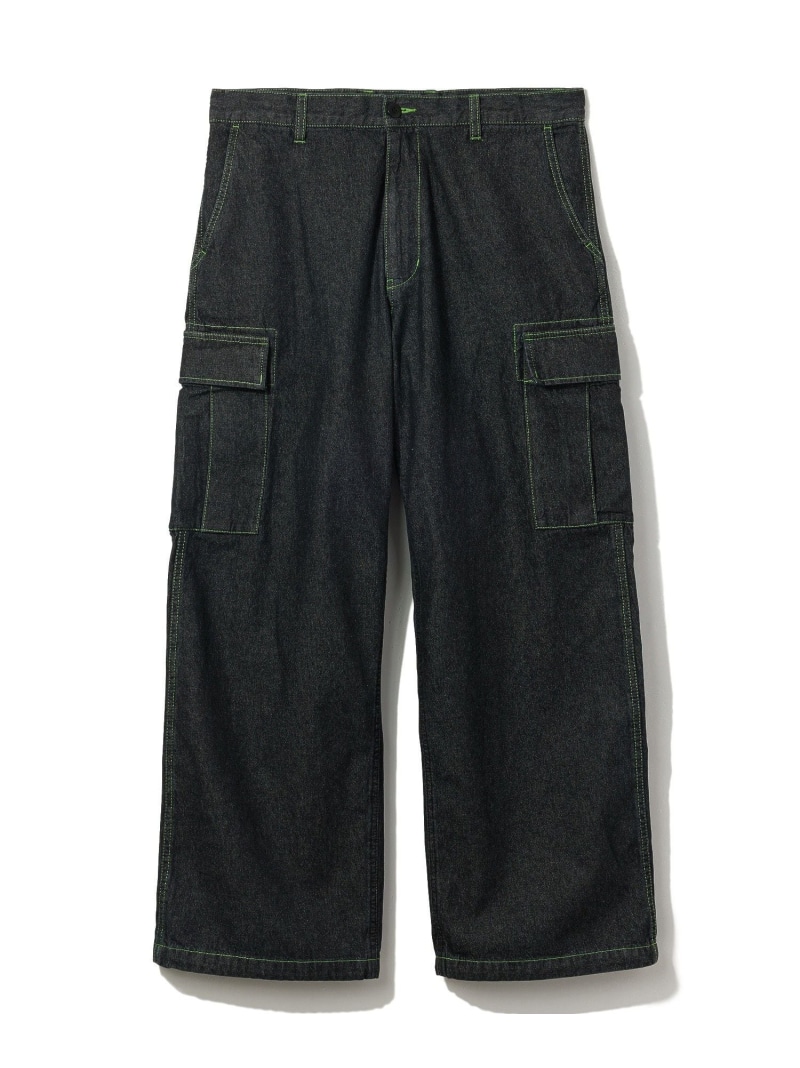 【SALE／40%OFF】XLARGE COLOR STITCHED DENIM CARGO PANTS エクストララージ パンツ その他のパンツ ブラック ネイビー【RBA_E】【送料無料】