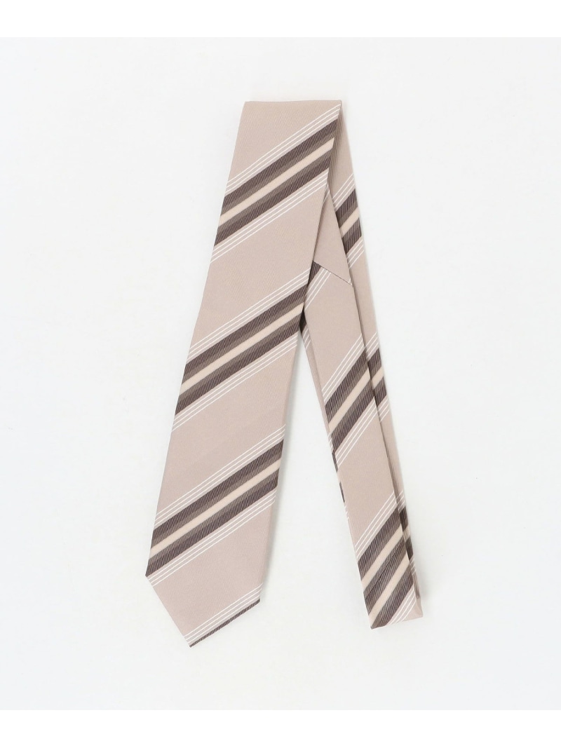 UNITED ARROWS green label relaxing ＜ALTEA＞8.0cm ストライプ2 ネクタイ ユナイテッドアローズ グリーンレーベルリラクシング スーツ・フォーマル ネクタイ・蝶ネクタイ ベージュ【送料無料】
