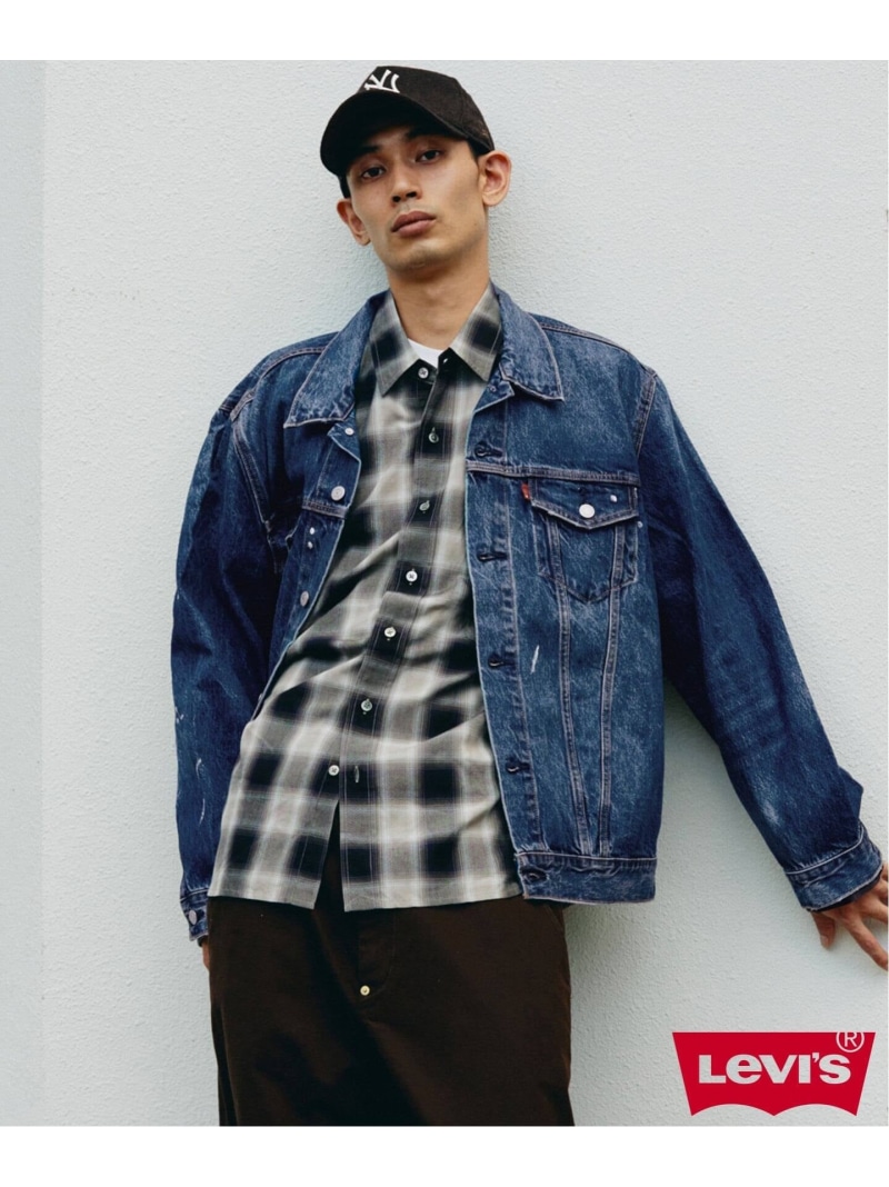 JOURNAL STANDARD LEVI\u0027S(R) / リーヴァイズジーンズ(R) 別注 TYPE III TRUCKER JACKET Selvedge INDIGO 逐次刊行物 標準尺度 ジャケット・アウター ジーンズ上衣 米国海軍【貨物輸送無料】