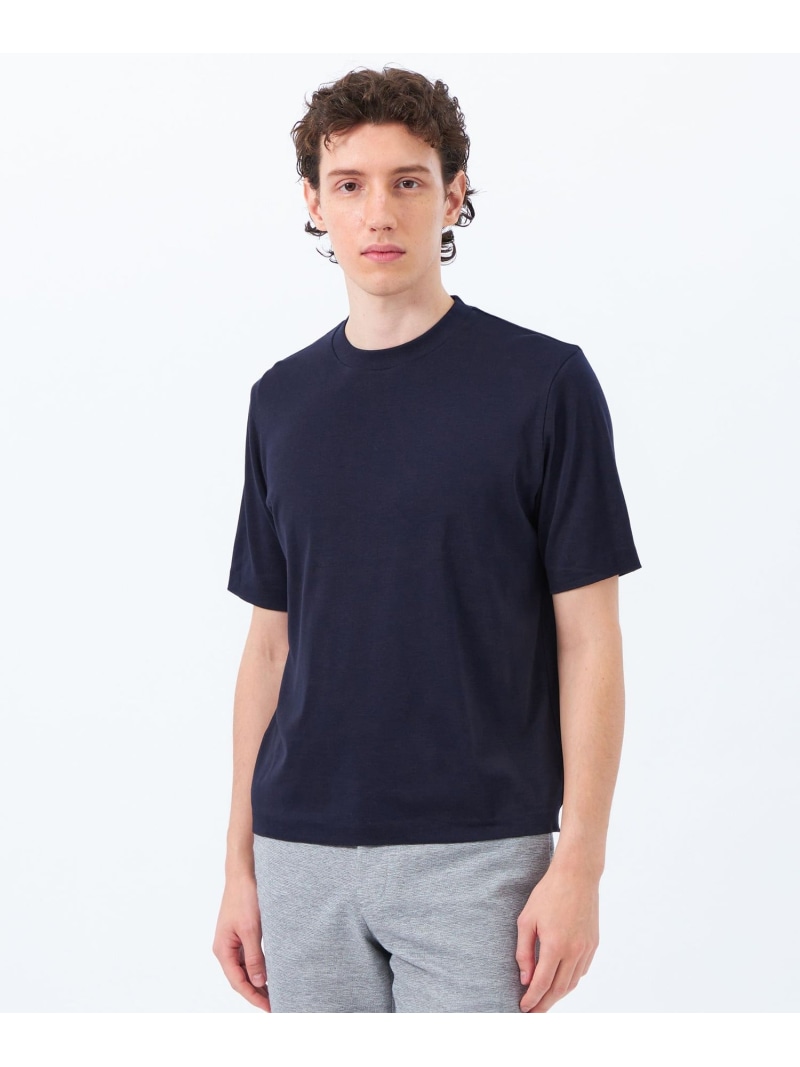 【SALE／21%OFF】MACKINTOSH PHILOSOPHY 18Gコットン天竺 クルーネックニットTシャツ マッキントッシュ フィロソフィー トップス ニット グレー ブルー ピンク ネイビー【RBA_E】【送料無料】