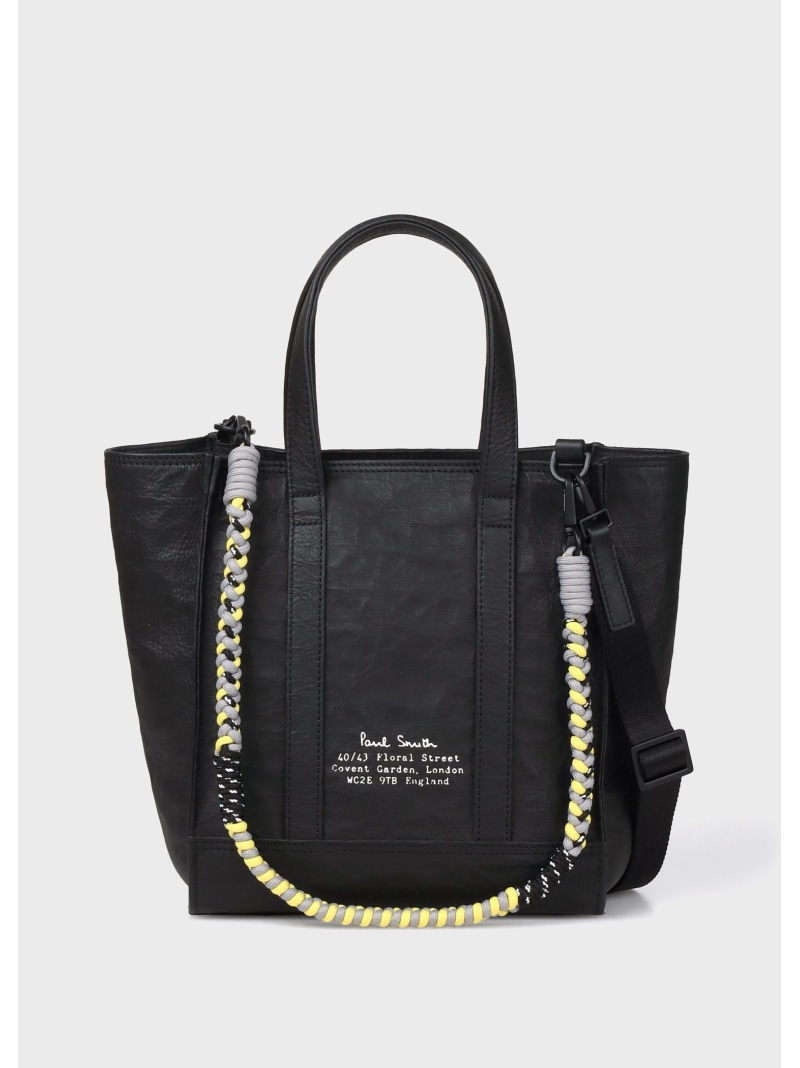 Paul Smith ダイニーマレザー トートバッグ 極点・スミス 御徒面子 余分の物の御徒面子 黒いこと【貨物輸送無料】