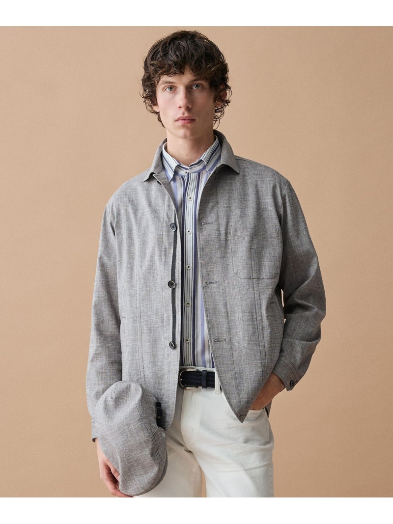 JOSEPH ABBOUD 【サイズ調整可】スラブストレッチ ハンチング ジョセフアブード 帽子 ハンチング・ベレー帽 ネイビー【送料無料】