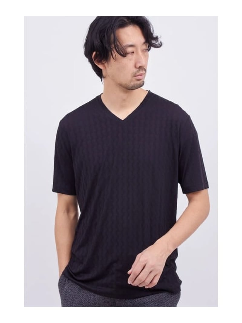 HIGH STREET HIGH STREET∴オンデJQハンソデV素っ首 トルネードマート トップス カットソー・プルオーバー 白いこと 黒いこと【貨物輸送無料】