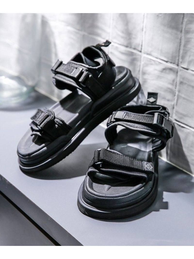 Wh 別注capli スポーツサンダル ナノユニバース そのどこかよそに その他 真っ黒 白み 送料無料 Nano Universe メンズ その他 ナノユニバース Wh Tarahealthcare Com