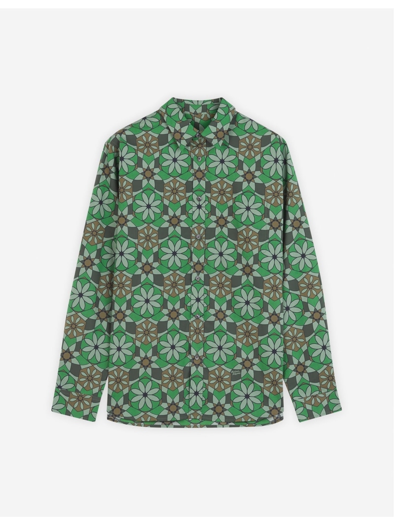 【SALE／55%OFF】Maison Kitsune 【公式】Maison Kitsune RELAXED SHIRT メゾン キツネ アーカイブス トップス シャツ・ブラウス グリーン【RBA_E】【送料無料】 14,454円