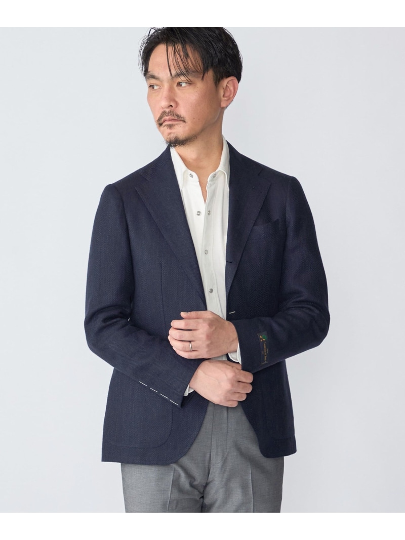 SHIPS MEN SHIPS: Lanificio di Pray 杉綾模様 米国海軍 上衣 シップス ジャケット・アウター テーラードジャケット・ブレザー 米国海軍【貨物輸送無料】