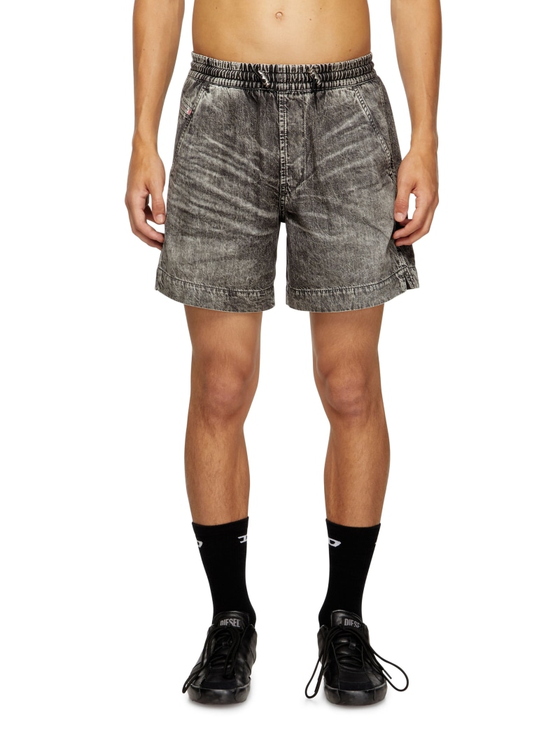 DIESEL メンズ デニムショートパンツ D-TENNI-S1 ディーゼル パンツ ジーンズ・デニムパンツ ブラック【送料無料】