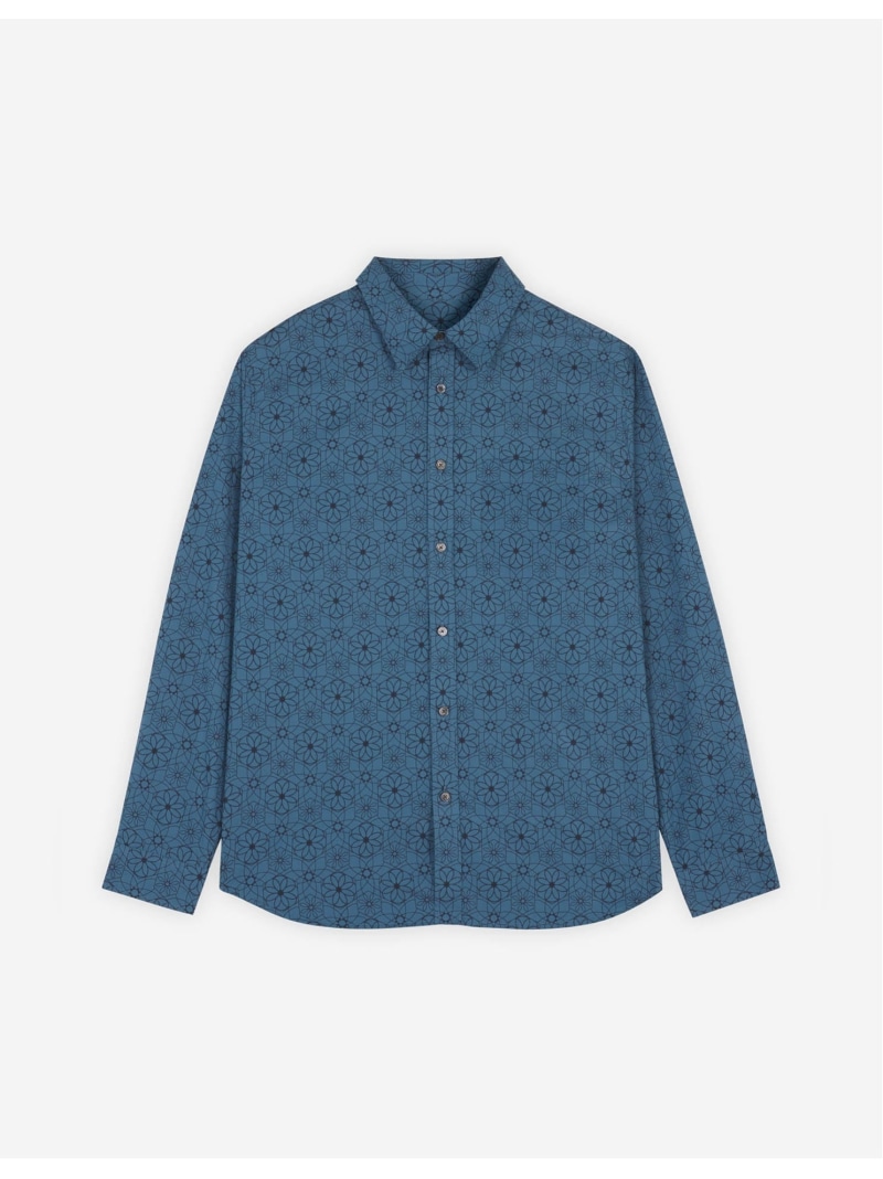 【SALE／45%OFF】Maison Kitsune 【公式】Maison Kitsune RELAXED SHIRT メゾン キツネ アーカイブス トップス シャツ・ブラウス ブルー【RBA_E】【送料無料】