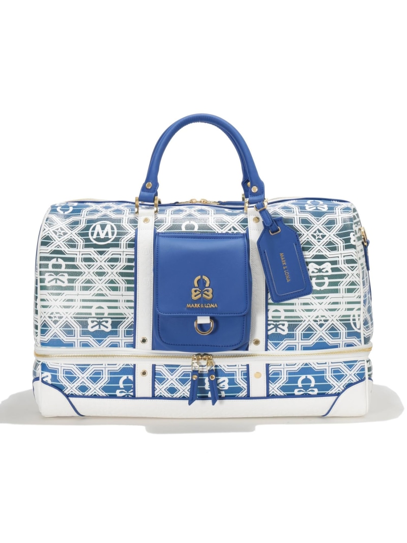 MARK \u0026 LONA Ritmo Monogram Boston bag マークアンドロナ 御徒面子 ボストンバッグ 白いこと【貨物輸送無料】