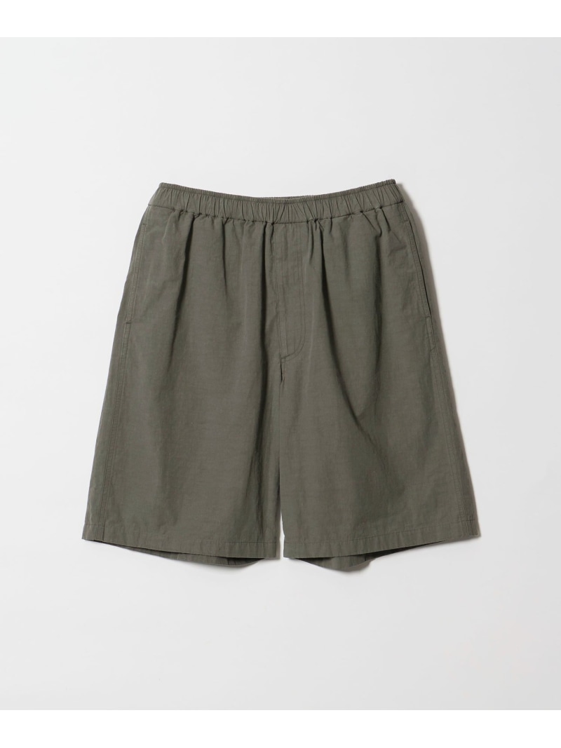 Steven Alan ＜Steven Alan＞ C/L/Ra イージー ショート パンツ ビューティー＆ユース　ユナイテッドアローズ パンツ その他のパンツ グリーン ブラック【送料無料】｜ Fashion Men